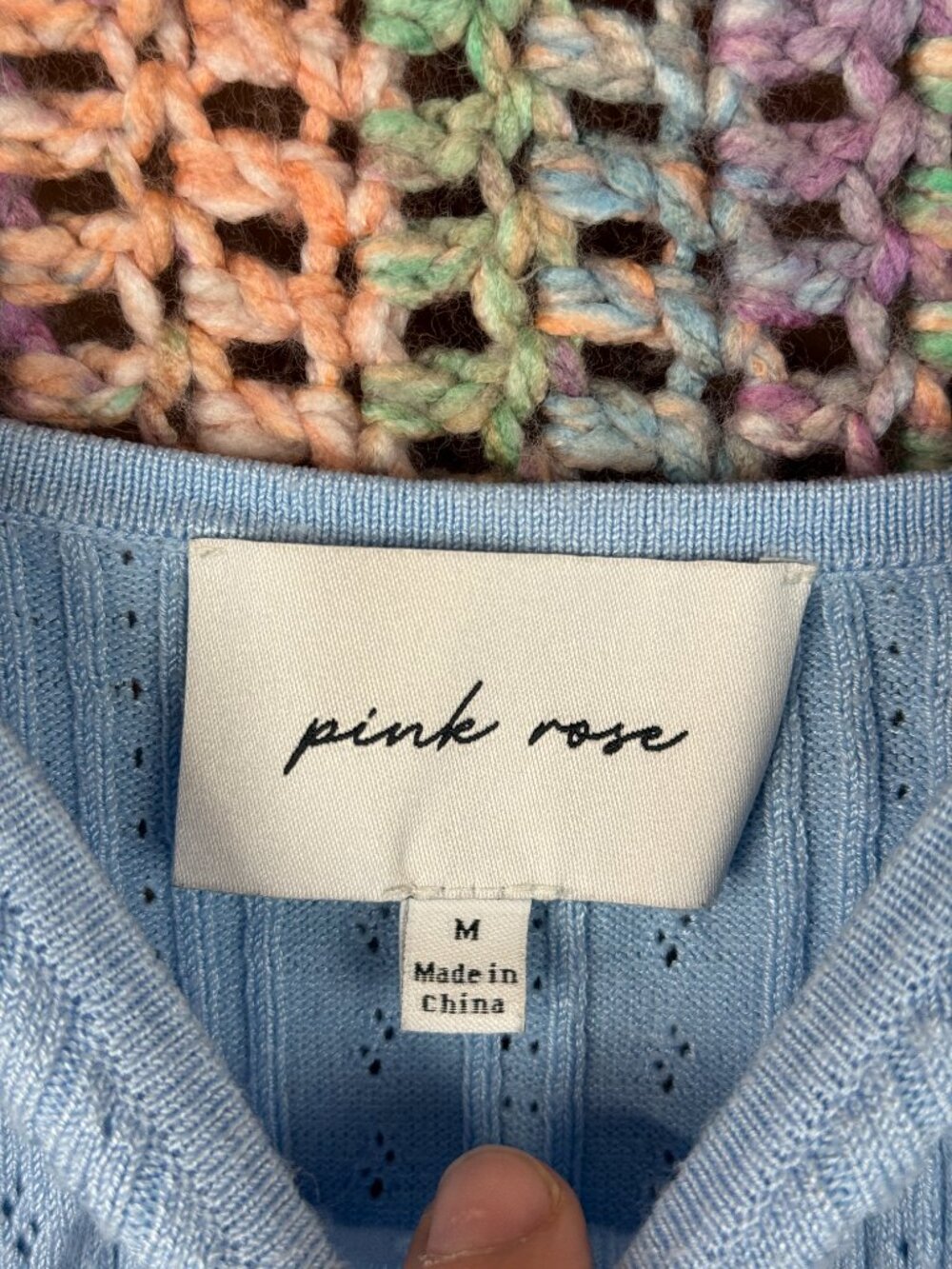 Pink Rose Tank Top (Size M) - Picture 2 of 3